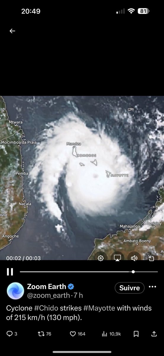 Condoléances pour nos compatriotes mahorais endeuillés après le #cyclone #chido.

L’urgence est de venir au secours des victimes.

#Mayotte, ses maires et sa population peuvent compter sur la fraternité de l’ <a href="/anel_asso/">Association Nationale des Elus des Littoraux</a> et de <a href="/VilleDesSables/">Ville des Sables d'Olonne</a> <a href="/LSOAgglo/">LES SABLES AGGLO</a> , en lien avec <a href="/l_amf/">AMF | Association des maires de France</a>