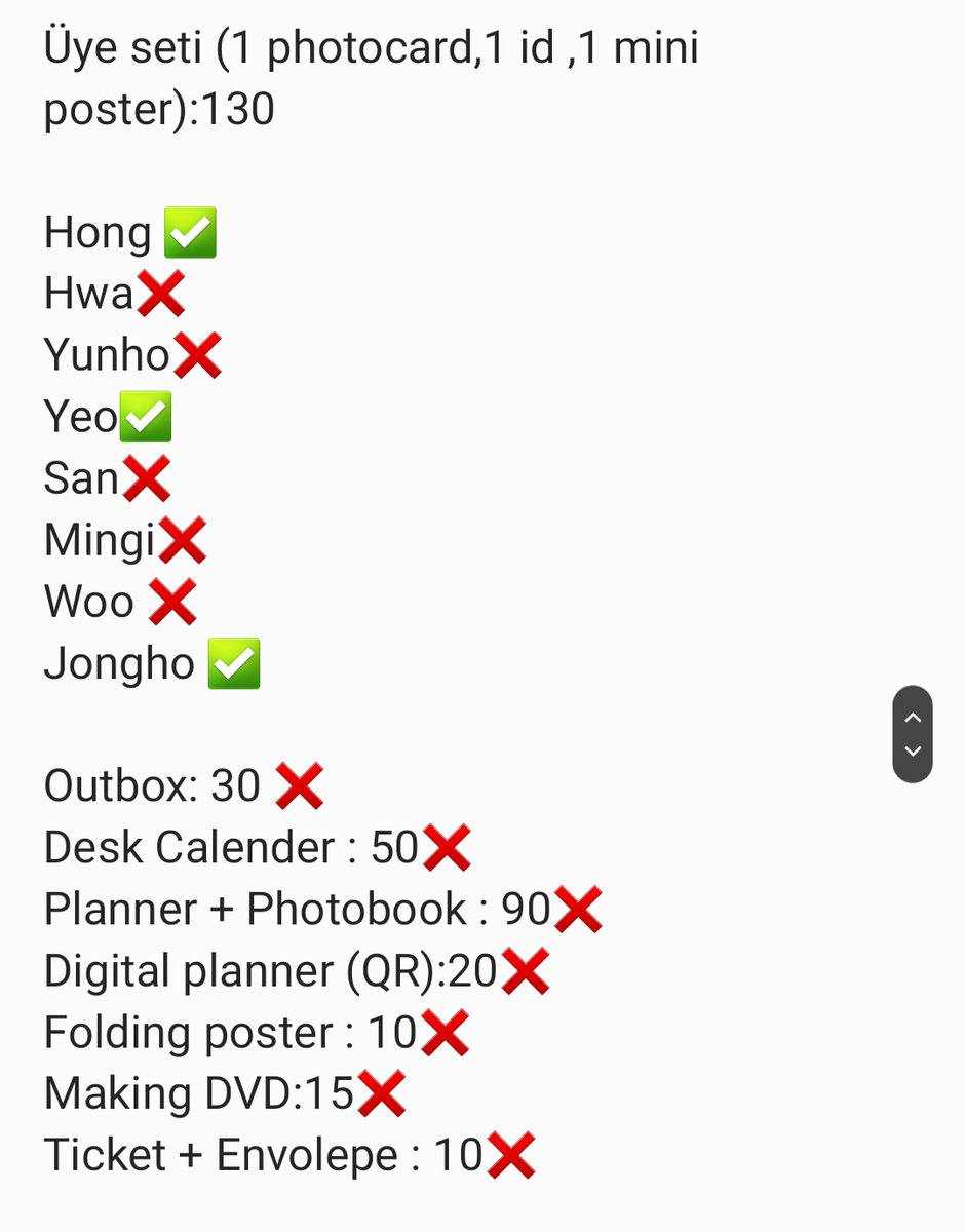 Changi enayisi *ᶠⁱˣ ᵒⁿ* (@madebytetew) on Twitter photo Ateez Seasons Greetings 2025 Go
Sadece hong , yeo ve jongho üye setler kaldı.Birkac güne siparis girilecek
Görenler rtleyebilir mi <a href="/ateez_alsat/">Ateez Takas Satış</a>
<a href="/ateeztakastr/">ATEEZ TAKAS / SATIŞ / GO TR</a> <a href="/ateeztradetr/">ATEEZ TAKAS & SATIŞ</a> <a href="/bgsatistakass/">Bg satis takas🫧</a> <a href="/peacrry/">Kpop Satış / Takas</a> <a href="/trpctakas/">kpop satış/takas! 🌱</a> Ateez Seasons Greetings 2025 Go
Sadece hong , yeo ve jongho üye setler kaldı.Birkac güne siparis girilecek
Görenler rtleyebilir mi <a href="/ateez_alsat/">Ateez Takas Satış</a>
<a href="/ateeztakastr/">ATEEZ TAKAS / SATIŞ / GO TR</a> <a href="/ateeztradetr/">ATEEZ TAKAS & SATIŞ</a> <a href="/bgsatistakass/">Bg satis takas🫧</a> <a href="/peacrry/">Kpop Satış / Takas</a> <a href="/trpctakas/">kpop satış/takas! 🌱</a>