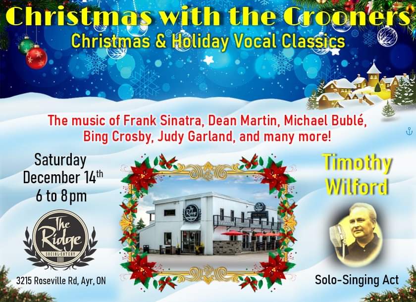 2 tables left at 5pm or 7pm!  Call 519-696-2757 for reservation