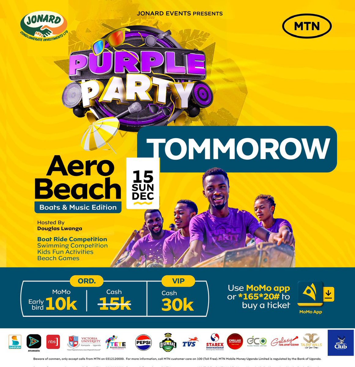 CreativesEduc's tweet image. The @PurplePartyUG Beach,Boats and Music Edition is set to happen tomorrow at Aero Beach and the excitement is Palpable.
Gates will be Open as early as Possible.
#CreativeArts | @talentwalls2 | @SkillsKlinic