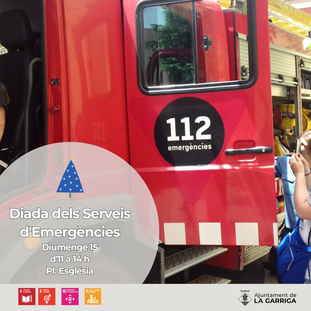 👩‍🚒👮‍♂️Aquest diumenge, d'11 a 14 h, #laGarriga acollirà la Diada dels Serveis d’Emergència, un esdeveniment solidari i educatiu que tindrà lloc a la pl de l'Església amb <a href="/bomberscat/">Bombers</a>, <a href="/AdfMontseny/">ADF Montseny-Congost 082</a> <a href="/CreuRojaCAT/">Creu Roja Catalunya</a> <a href="/PcLaGarriga/">Protecció Civil la Garriga</a>, <a href="/PLlagarriga/">PL la Garriga</a> i <a href="/mossos/">Mossos</a> 

✅️ lagarriga.cat/actualitat/not…