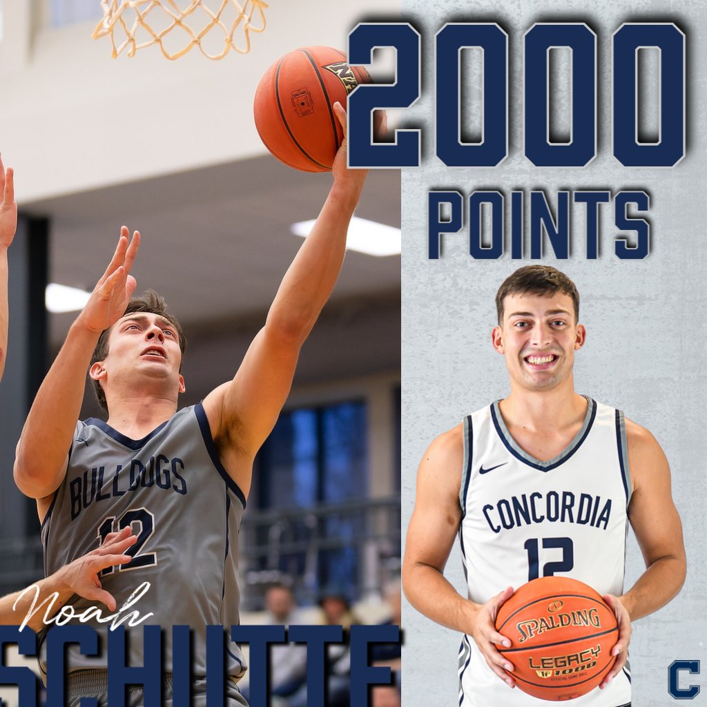 ❗ 2️⃣0️⃣0️⃣0️⃣ ❗

🏀 <a href="/noah_schutte22/">Noah</a> joins elite company as the third player in <a href="/CUNEmbb/">Concordia-NE Men’s Basketball</a> history to reach 2,000 career points!

NOAH! 🙌