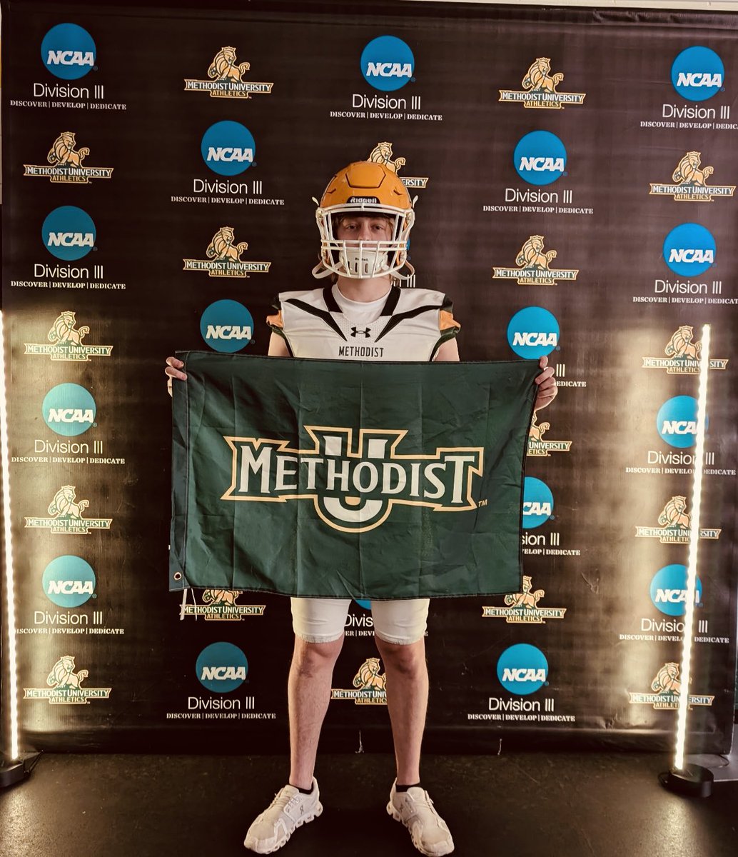 After a great visit <a href="/Methodist_FB/">Methodist University FB</a> I’m blessed to receive my 2nd offer (D3). 

<a href="/CoachATaylorMA/">Austin Taylor</a> <a href="/542Simmons/">Ashton Simmons</a> <a href="/CoachTHiatt/">Tanner Hiatt</a> <a href="/GraniteBearsFB/">Mount Airy Football</a>