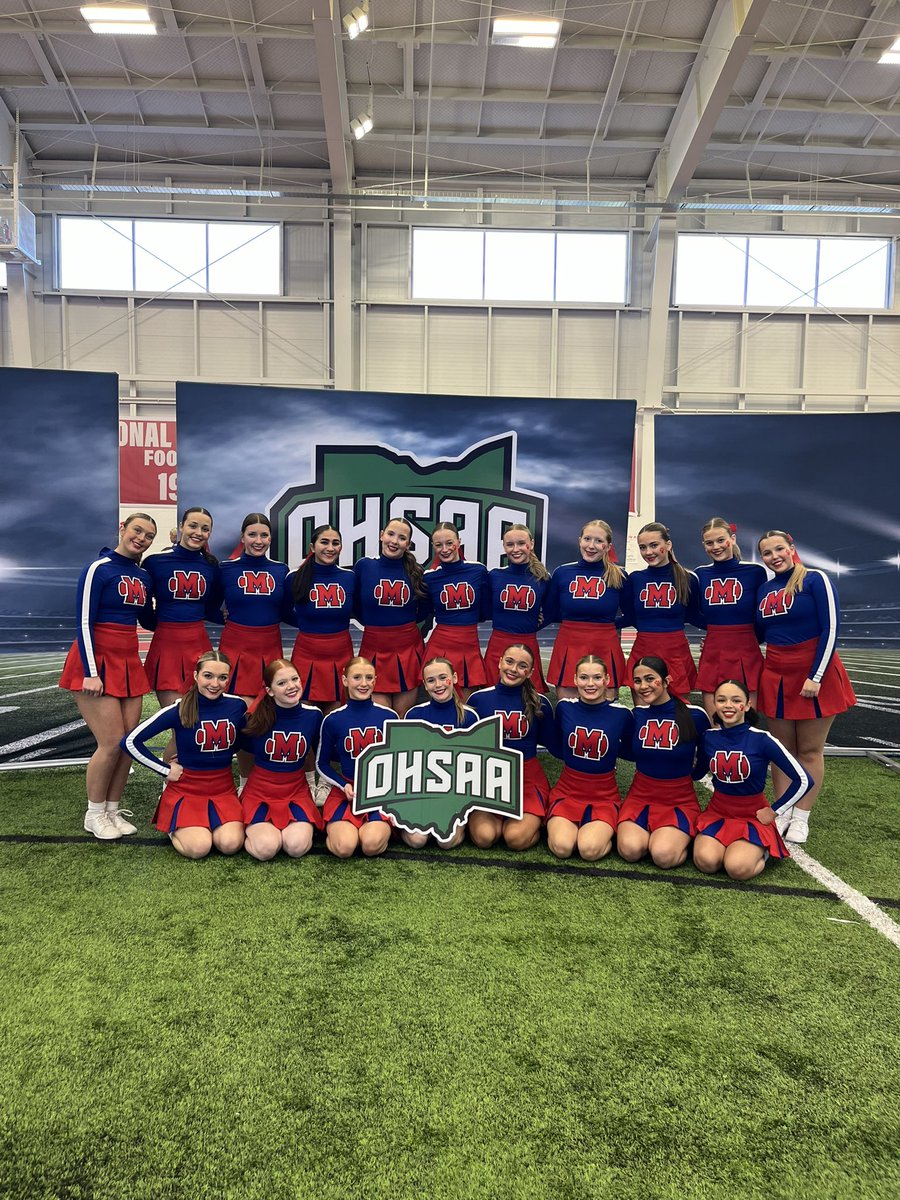 Congratulations to our Game Day team for advancing to the Finals round at OHSAA Spirit State Championships for the first time in program history! Top 6 in the state! ❤️💙🦁 #ptbm