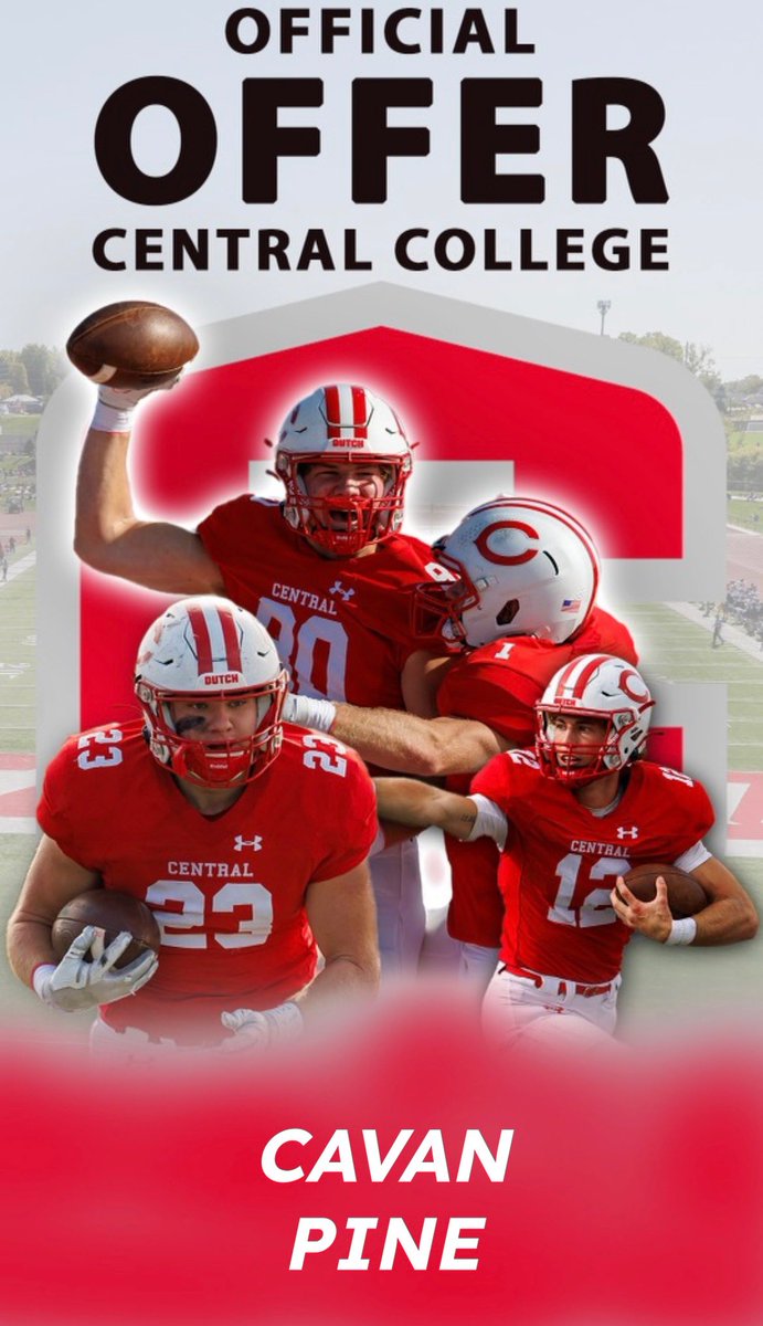 cavan pine (@cavan_pine2025) on Twitter photo After a great home visit with <a href="/MChorowicz/">Mike Chorowicz</a> I am grateful to receive an offer from central college!!
<a href="/RonTBAOL/">Ron Sowers</a> <a href="/Chrisdsports/">Coach Dixon</a> <a href="/coachjimvert/">Jim Vert</a> <a href="/cuff_lee/">COACH WALTER LEE CUFF</a> <a href="/CoachMcClureTBA/">Derek McClure</a> <a href="/AceJustin1/">Ace Justin 🇵🇫⚜️</a> After a great home visit with <a href="/MChorowicz/">Mike Chorowicz</a> I am grateful to receive an offer from central college!!
<a href="/RonTBAOL/">Ron Sowers</a> <a href="/Chrisdsports/">Coach Dixon</a> <a href="/coachjimvert/">Jim Vert</a> <a href="/cuff_lee/">COACH WALTER LEE CUFF</a> <a href="/CoachMcClureTBA/">Derek McClure</a> <a href="/AceJustin1/">Ace Justin 🇵🇫⚜️</a>