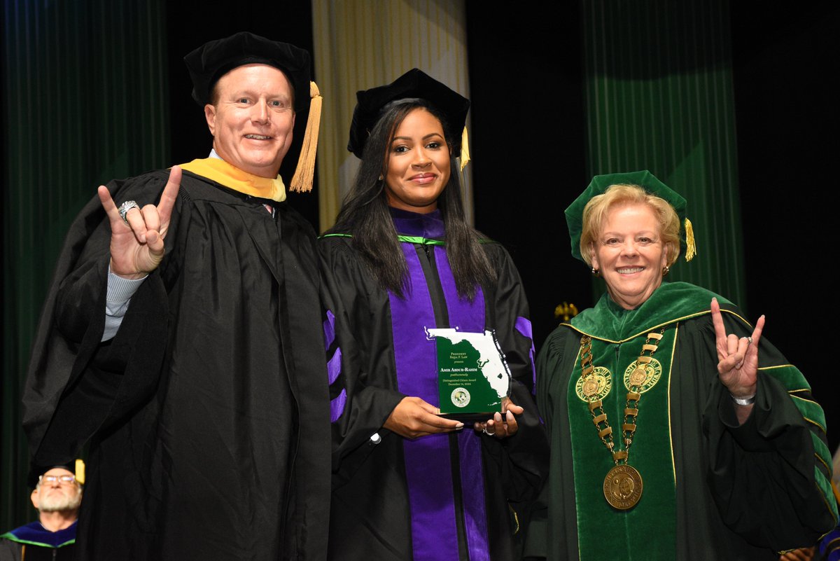 Today at #USF Commencement, we proudly presented the Distinguished Citizen Award posthumously to Amir Abdur-Rahim, an award that is among the highest accolades <a href="/USouthFlorida/">University of South Florida</a>.

We were honored to have his wife, Arianne, join us to accept this well-deserved recognition.

As head