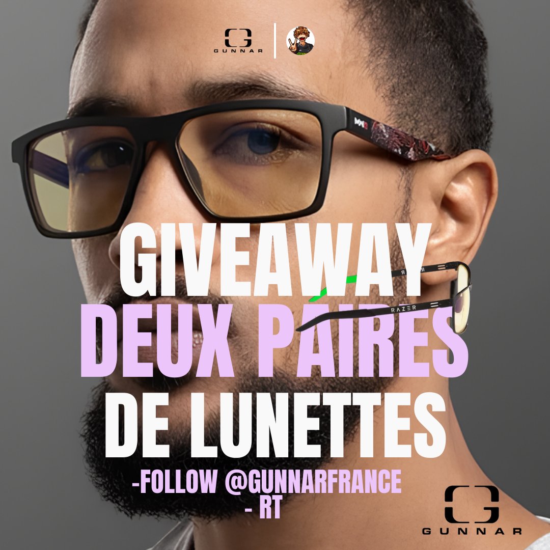 Pour célébrer Noël comme il se doit, je suis ravi de vous proposer un giveaway en partenariat avec <a href="/GUNNARFRANCE/">Gunnar Optiks 🇫🇷</a>  pour tenter de gagner : 
Deux paires de lunettes                                                      
-CALL OF DUTY MW3 ALPHA EDITION
 -FPS by Razer  
Pour
