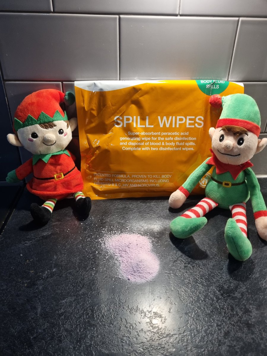 Lancashire County Council IPC (@lccipc) on Twitter photo Day 14 <a href="/LCCIPC/">Lancashire County Council IPC</a> Elves have been a bit poorly 🤮 luckily they have the spill kit to clean up. Remember 🙌hand hygiene soap🧼&water💦, if you have diarrhea💩 &/vomiting 🦠 stay at home till 48 hours clear😁
#ipcelf #handhygiene <a href="/dr_sakthi/">Dr. Sakthi Karunanithi 🌎🧘🏽♂️❤️☮️</a> <a href="/TanyaIPC/">Tanya Shaw</a> <a href="/CatieIPCNurse/">Catie Morris</a> <a href="/UKHSA_NorthWest/">UKHSA North West</a> Day 14 <a href="/LCCIPC/">Lancashire County Council IPC</a> Elves have been a bit poorly 🤮 luckily they have the spill kit to clean up. Remember 🙌hand hygiene soap🧼&water💦, if you have diarrhea💩 &/vomiting 🦠 stay at home till 48 hours clear😁
#ipcelf #handhygiene <a href="/dr_sakthi/">Dr. Sakthi Karunanithi 🌎🧘🏽♂️❤️☮️</a> <a href="/TanyaIPC/">Tanya Shaw</a> <a href="/CatieIPCNurse/">Catie Morris</a> <a href="/UKHSA_NorthWest/">UKHSA North West</a>