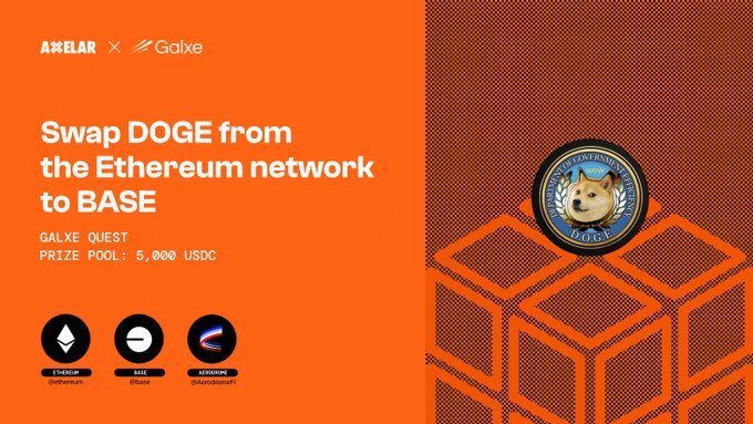 apurvajain24's tweet photo. @doge_eth_gov अब @axelar #InterchainTokens के साथ क्रॉस-चेन जा रहा है! 🚀
📅 13 दिसंबर से 23 दिसंबर तक, DOGE (https://t.co/vNzl275TOv) को @AerodromeFi पर Base में स्वैप करें और USDC टोकन जीतने का मौका पाएं 🔀
यह मौका #Galxe पर उपलब्ध है।
अधिक जानकारी के लिए:
https://t.co/Pz1OFz4VQs