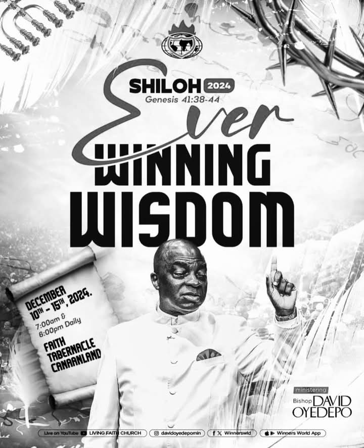 therealchurchg1's tweet photo. Updated links to Complete Shiloh 2024 Messages:

Day 1 - Encounter Night

https://t.co/CkPEZi43bW

Day 2 - Hour of Visitation 

First Word Session (Pastor David Oyedepo Jnr)

https://t.co/xlR0ww7t6k

Second Word Session (Pastor Yinka Folorunsho)

https://t.co/ZusxYw20I4

Third Word Session (Pastor Faith Oyedepo)

https://t.co/2qAP3c8aTL

Fourth Word Session (Bishop David Oyedepo)

https://t.co/2Fodm87Rvu

Day 2 - Encounter Night

https://t.co/MeuBcsSf1D

Day 3 - Hour of Visitation 

First Word Session (Pastor David Ibiyeomie)

https://t.co/icHHS6JsHC

Second Word Session (Pastor Yakubu Kezi)

https://t.co/fM0rwqKdtc

Third Word Session (Dr. Pastor Paul Enenche)

https://t.co/VwwQIsIsa9

Fourth Word Session (Bishop David Oyedepo)

https://t.co/vHSbXFA2P3

Encounter Night (Bishop David Oyedepo)

https://t.co/NHAq0YN37j

Day 4 - Hour of Visitation 

First Word Session (Pastor David Oyedepo Jnr)

https://t.co/rrrUCmhNq2

Second Word Session (Pastor Emmanuel Agi)

https://t.co/ZFV6HVg2xV

Third Word Session (Pastor Faith Oyedepo)

https://t.co/peWlyIO9Jj

Fourth Word Session (Bishop David Oyedepo)

https://t.co/NhsySXl300

Celebration Night (Bishop David Oyedepo)

https://t.co/xxsLZDRYkU

Day 5 - Impartation Service 

https://t.co/X7HYtk70BA

Brought to you by Church Gist.