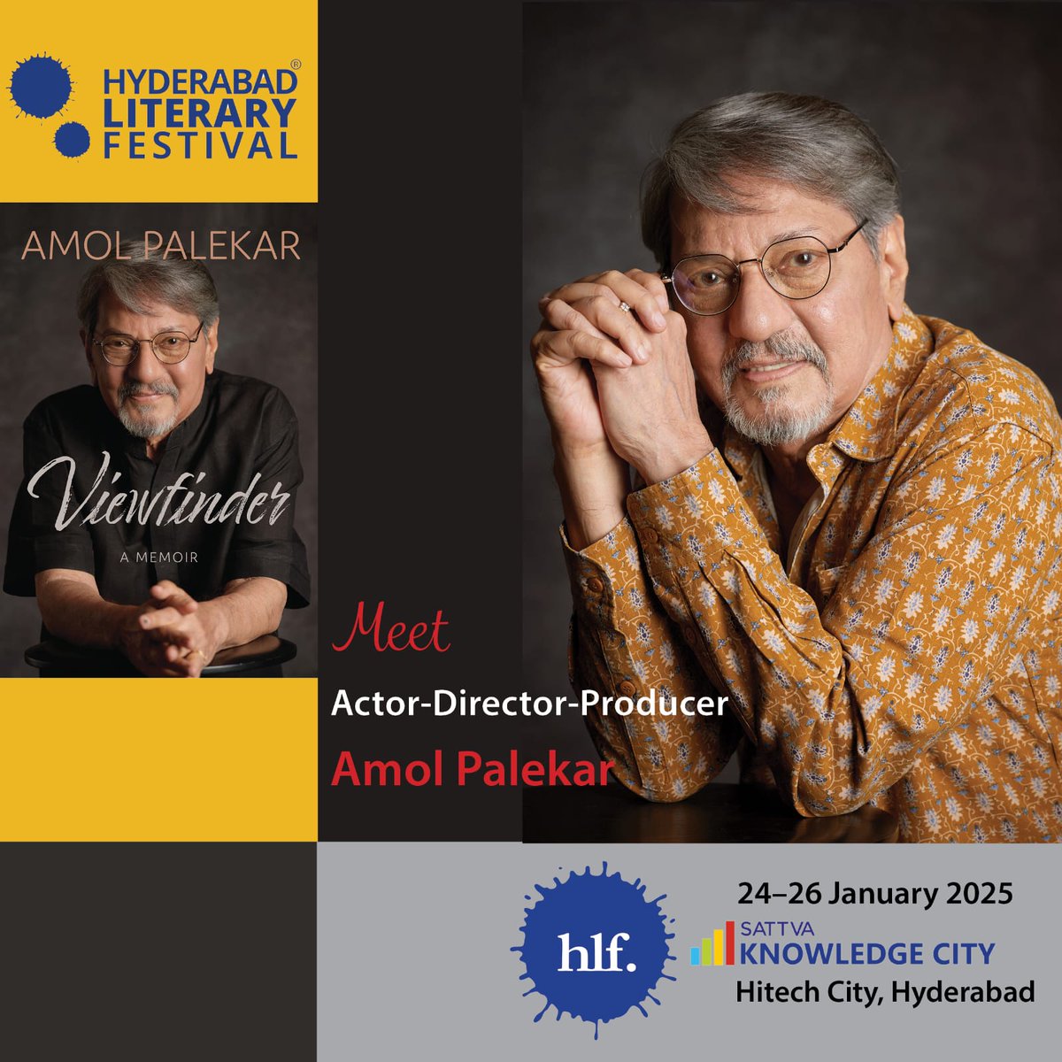Kinneradoc's tweet photo. HLF 2025 features a classy book from a wonderful actor/director! Jan 24-26th, at Sattva Knowledge City Hyderabad https://t.co/YGKAXmTMRA