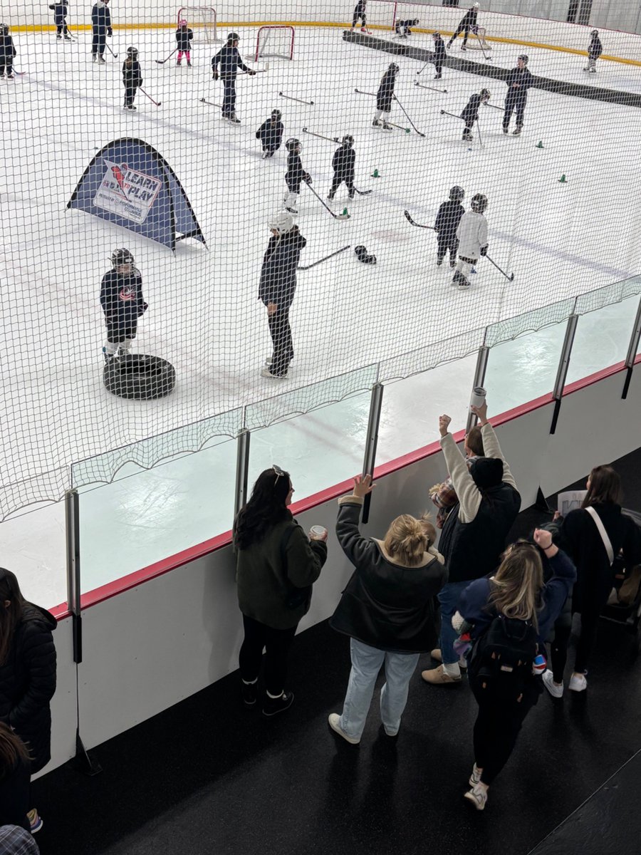 The #ParkSharks take on hockey practice. #itsworthit