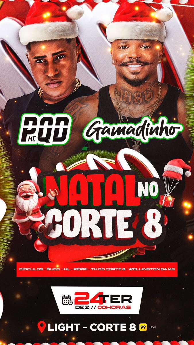 NATALZÃO É TUDO NO 🎱 com GAMADINHO, Mc PQDBe + os DJs do complexo quebrando tudooooo, retão do 8 vai ficar coisa lindaaaa, Natal da revoada ❤️🎄🎱🥳