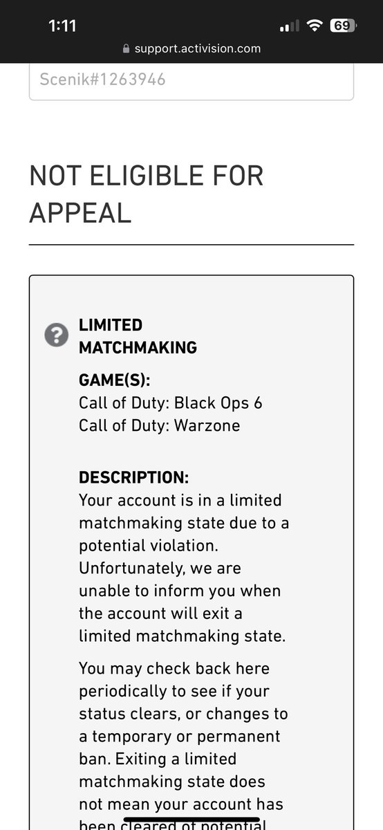 Sc3nik's tweet image. So did you guys forget about me or what??? It’s been 8 days @Activision @ATVIAssist