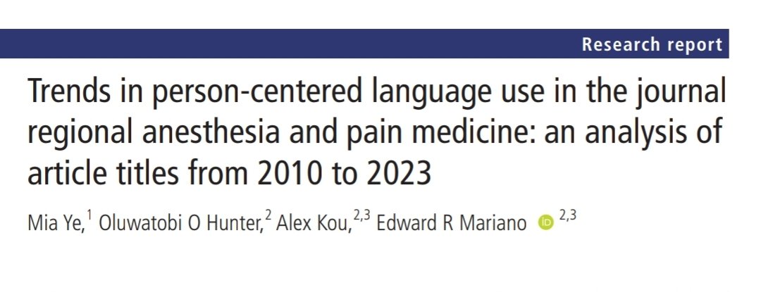 Ed Mariano, MD, MAS, FASA, FASRA tweet media