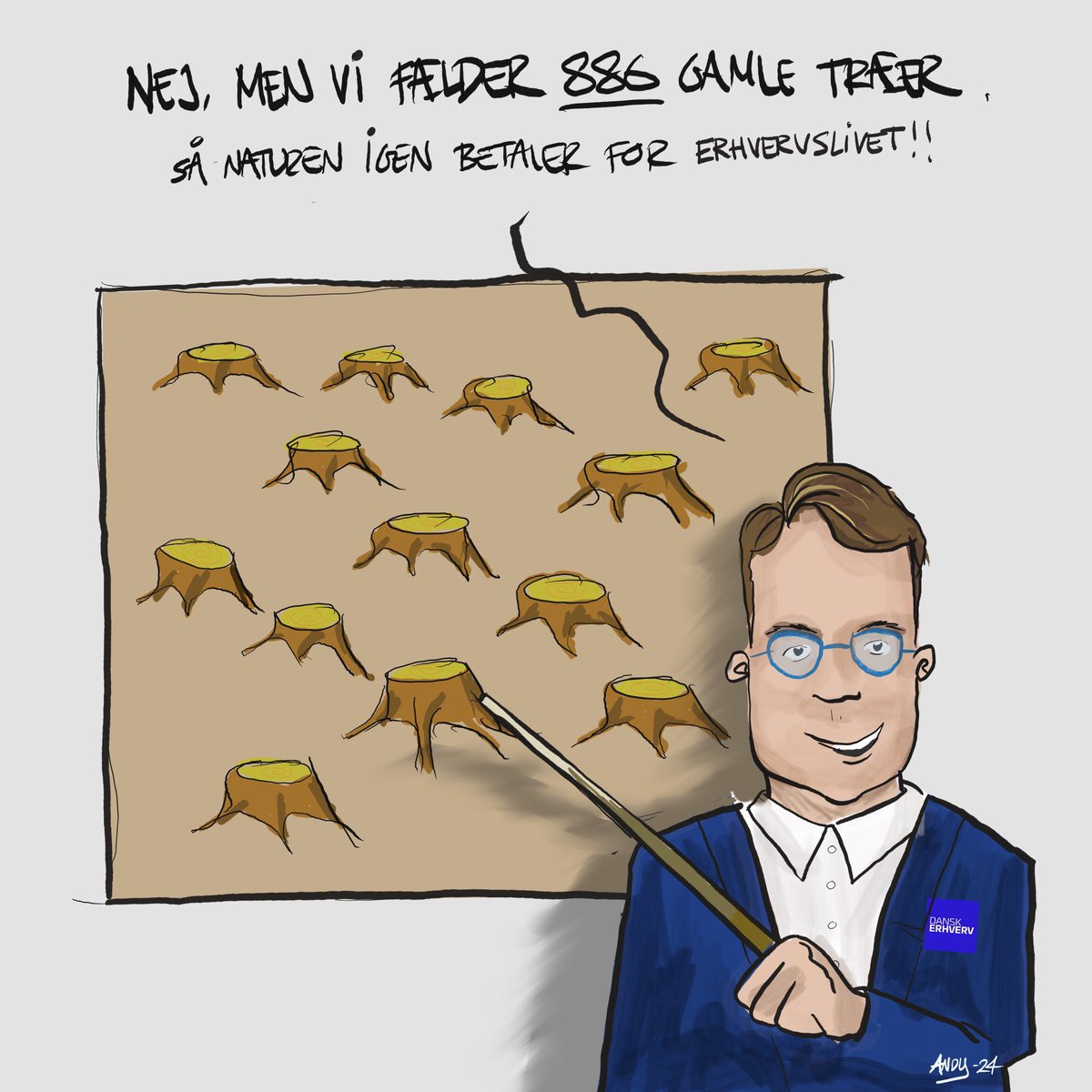 #satire #dkpol #ikea #børsen #danskerhverv man fælder 886 gamle træer for at genopbygge en gammel bygning i København.