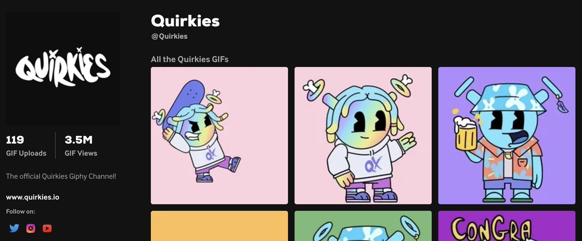 👀 Got GIFs ?! 

3.5 Million Views and we are just getting started

What GIF's do you want us to add ?! 

What would you use the most ?! 

Drop us some ideas in the comments...

giphy.com/Quirkies