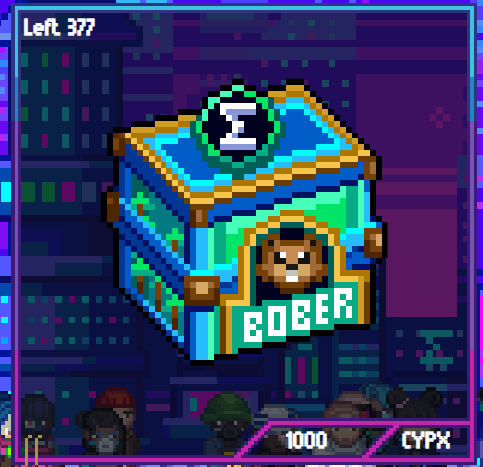 CyberVerseGame's tweet image. New Crate in Item Shop!👀

Limited edition Bober Emotes are now available in the item shop! 🔥

34 different emotes!✨

Supply: 440  
Mint Price: 1000 CYPX