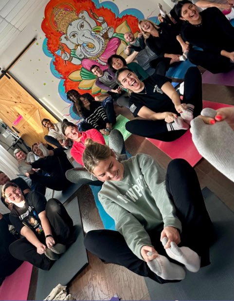 Science of Happiness part 2! 😄Excited to incorporate some wellness plans for our students. Thank you <a href="/gurutheresa/">theresa flockhart</a> for bringing yoga to teachers! 🧘‍♀️