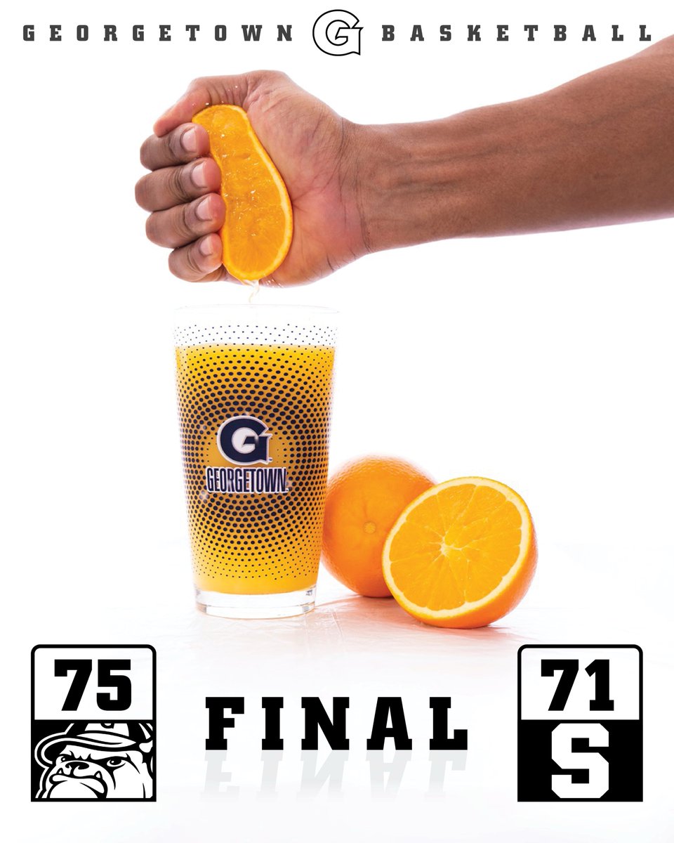 Juiced ‘Cuse‼️

#HoyaSaxa | <a href="/BIGEASTMBB/">BIG EAST MBB</a>