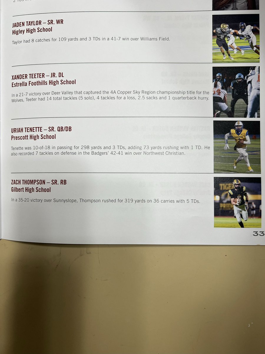 Stevann Brown (@coach_stev_b22) on Twitter photo It was an honor attending the 38th Ed Doherty Award Ceremony alongside <a href="/zachhtthompson/">Zach Thompson 2025 RB/ATH</a> who was nominated for his incredible feats on the gridiron this past season. We are all so proud of you Zach and cannot wait for what’s next.
#ChooseElite🐅
<a href="/Gilbert_Tigers/">Gilbert High School Athletics</a>
<a href="/GHSTIGERSAZ/">Tigers Football</a> It was an honor attending the 38th Ed Doherty Award Ceremony alongside <a href="/zachhtthompson/">Zach Thompson 2025 RB/ATH</a> who was nominated for his incredible feats on the gridiron this past season. We are all so proud of you Zach and cannot wait for what’s next.
#ChooseElite🐅
<a href="/Gilbert_Tigers/">Gilbert High School Athletics</a>
<a href="/GHSTIGERSAZ/">Tigers Football</a>