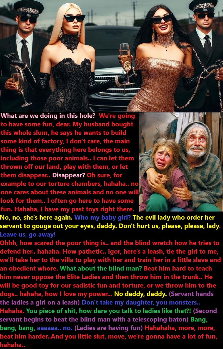 JesterforQ's tweet photo. Cruel entertainment of rich and sadistic ladies with helpless poor people in the slum https://t.co/x7JJwuOMhO