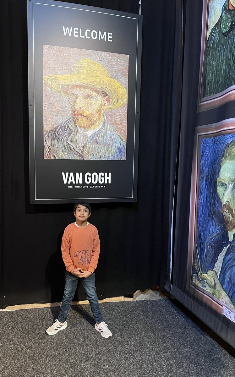 KunalJogia's tweet photo. @LarchwoodPS Niam had a lovely afternoon at Van Gogh immersive experience today! https://t.co/8cICoJEcqn