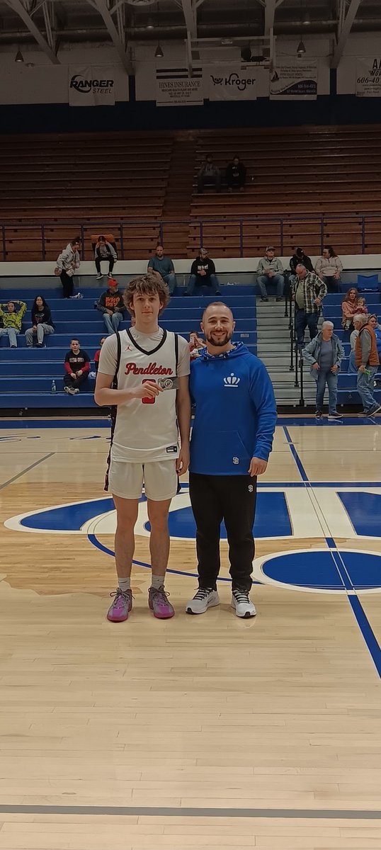 Following the win, Wildcats senior Aden Merrill was presented with the game MVP award.