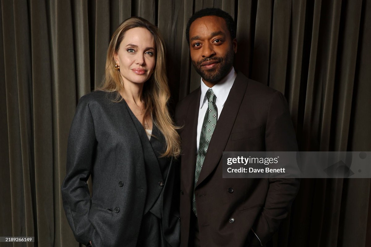 Angelina Jolie and Chiwetel Ejiofor reunite at a special lunch to celebrate  'Maria' in London, image size:1200x800