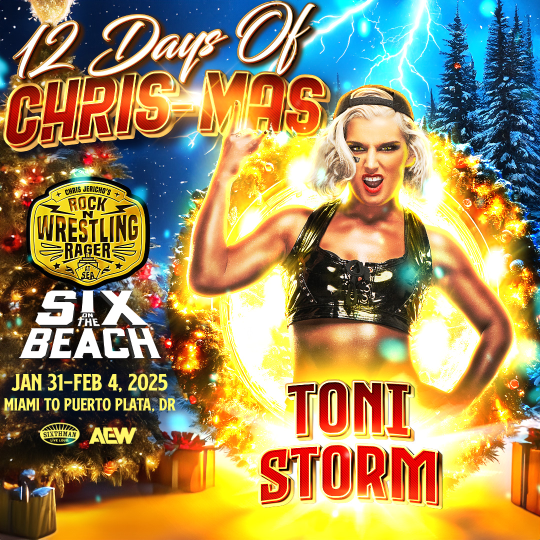 Day 5 Reveal...TONI STORM! ⚡ 🤘 ⚡

How's your CHRIS-mas list looking so far?

Day 6 coming up 👉  12daysofCHRISmas.tbits.me!