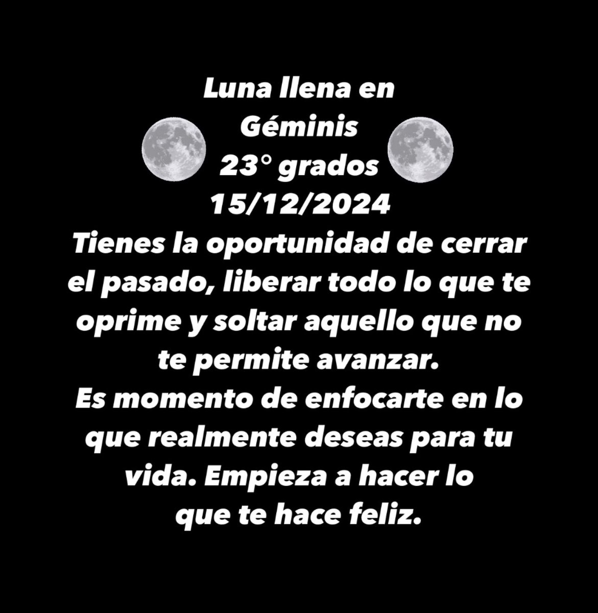 WaldoCasal's tweet photo. 15 de Diciembre de 2024
Luna llena en Géminis 🌕♊️
#FullMoon #Astrología https://t.co/zKCwCmLSy3