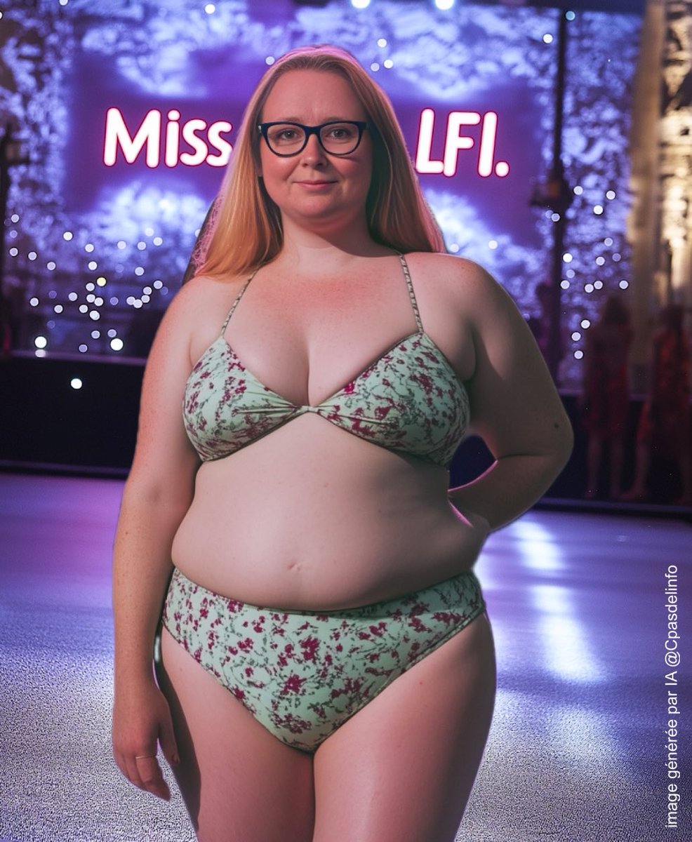 Cpasdelinfo's tweet photo. La candidate de Seine-et-Marne Ersilia Soudais remporte le titre de Miss France Insoumise 2025 ! #MissFrance2025 #LFI https://t.co/h5lJDOavjr
