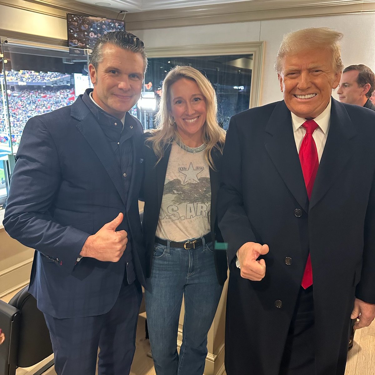 PeteHegseth's tweet photo. America First. GO ARMY! https://t.co/bvDdWjcMgz