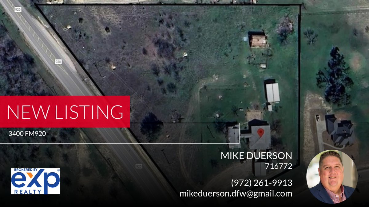 📍 New Listing 📍 Take a look at this fantastic new property that just hit the market located at 3400 Fm920 in Weatherford. Reach out here or at (972) 261-9913 for more information homeforsale.at/3400_FM920_e0l…