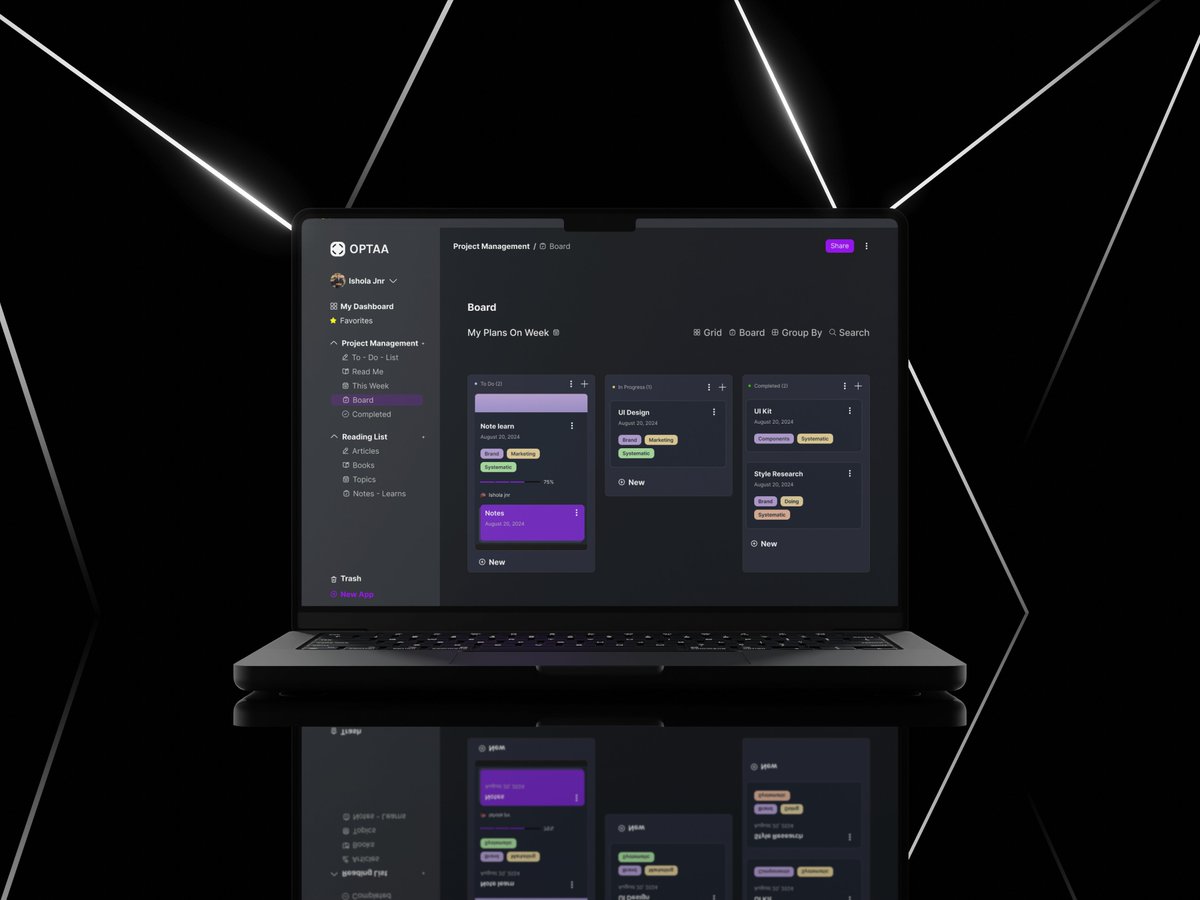 GaniyyNafiu's tweet image. Day 14 of my #DecemberChallenge! 🎉 Today, I designed a new dashboard and I’d love to hear your thoughts on it. Your opinion means a lot to me! Your feedback helps me improve and keep going. 🙏 #buildinpublic  #CreativeJourney