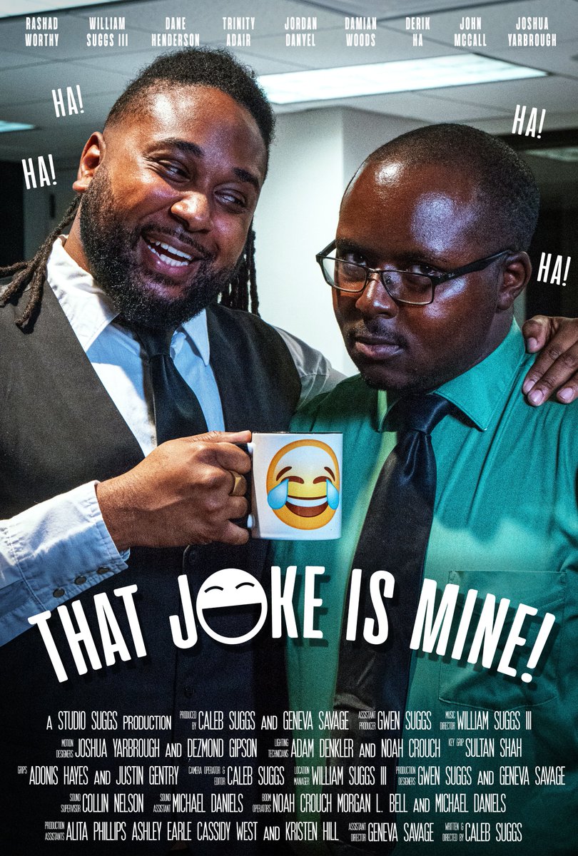StudioSuggs's tweet photo. The audience has spoken! "That Joke Is Mine!" is another hilarious new hit by Studio Suggs! Be the first to see it online. "That Joke Is Mine!" releases Monday, December 16 at 6:30 PM only on the Studio Suggs YouTube Channel! Stick around for the post-credits scene😏Link in bio! https://t.co/4x7sWebZ31