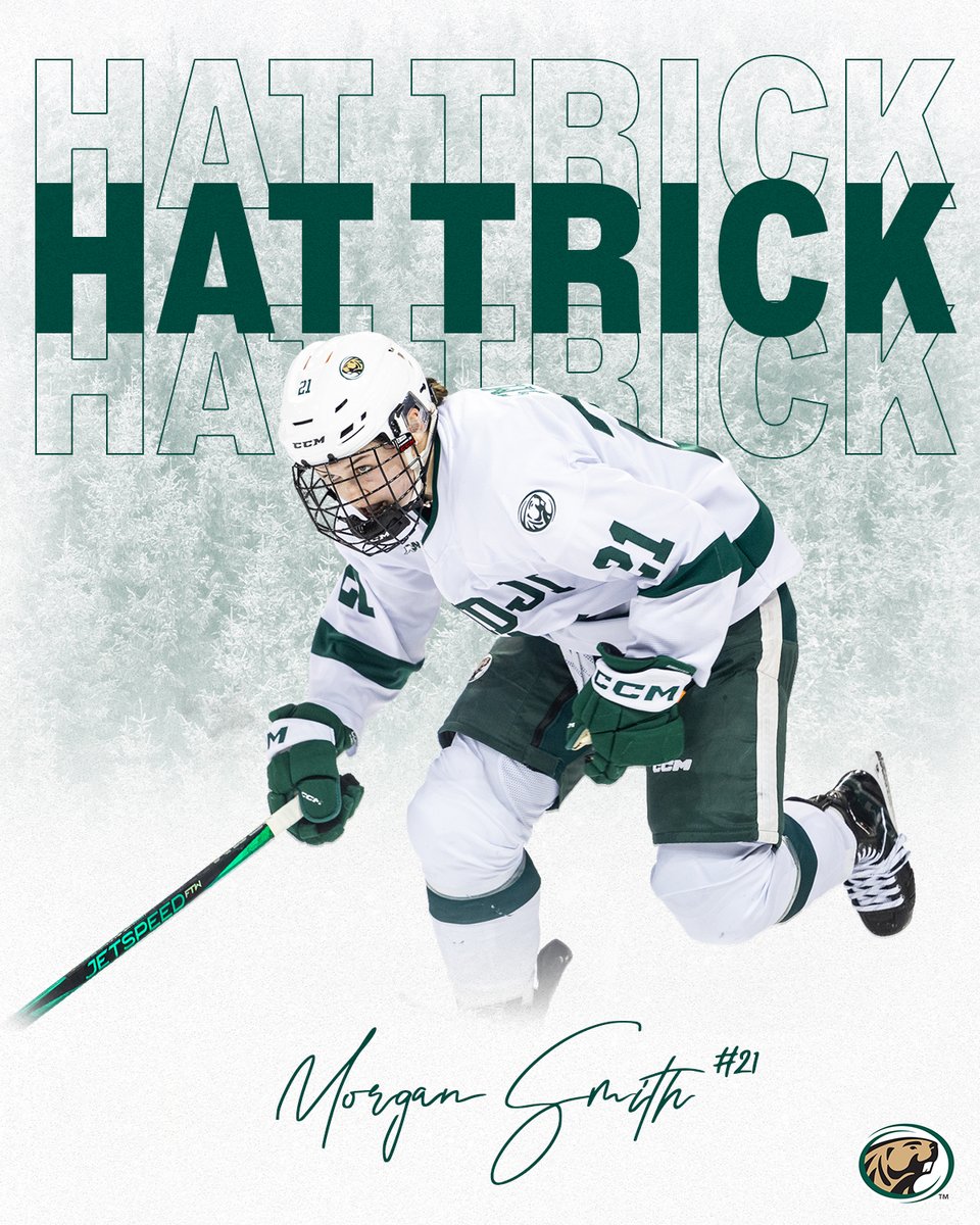 BSUBeaversWHKY's tweet image. First hat trick by a Beaver freshman since 2003! 

Congrats Morgan!!!!

#GoBeavers #BeaverTerritory