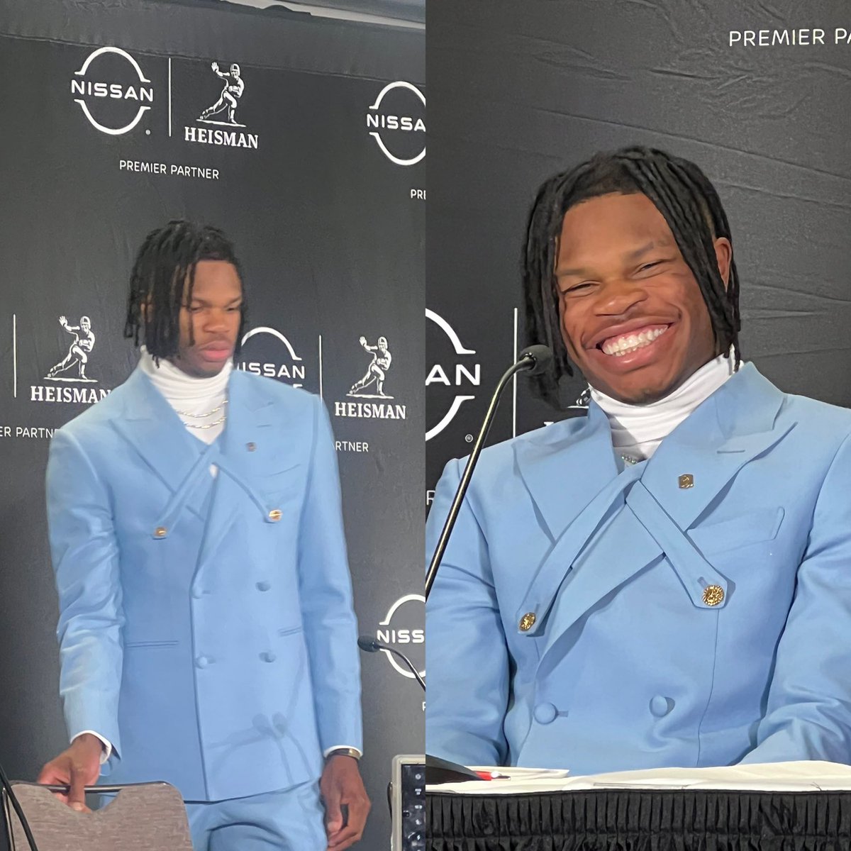 SkoBuffsGoBuffs's tweet photo. Travis Hunter got on one of the best suits I ever seen 🥶 #SkoBuffs https://t.co/Ak5t7tW9FX