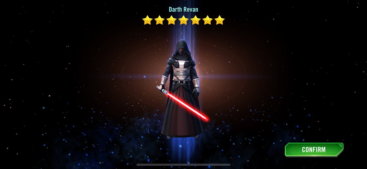 Oh yeah finally unlocked myself in galaxy of heroes.