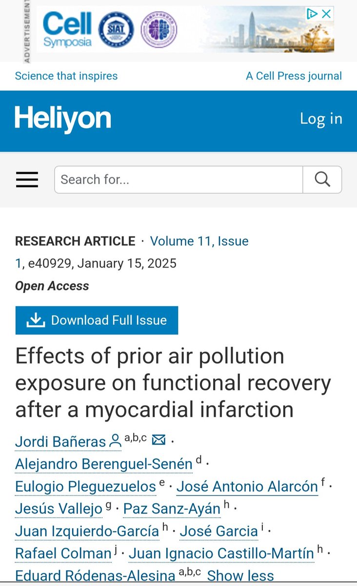 Josean Alarcon (@josalar13) on Twitter photo Great pleasure to have taken part in this trial about:
Air pollution and its influence in recovery post-Acute Miocardial Infarction‼️
Thanks to <a href="/JordiBaneras/">Jordi Bañeras</a> and to all the team we have been
<a href="/siac/">siba siac</a>
<a href="/DonostiakoOsp/">OSI Donostialdea ESI</a>
@svnc
<a href="/preventiva_SEC/">Cardiología Preventiva</a>
<a href="/R_Campuzano_R/">Raquel Campuzano Rz</a>
<a href="/secardiologia/">Soc Esp Cardiología</a> Great pleasure to have taken part in this trial about:
Air pollution and its influence in recovery post-Acute Miocardial Infarction‼️
Thanks to <a href="/JordiBaneras/">Jordi Bañeras</a> and to all the team we have been
<a href="/siac/">siba siac</a>
<a href="/DonostiakoOsp/">OSI Donostialdea ESI</a>
@svnc
<a href="/preventiva_SEC/">Cardiología Preventiva</a>
<a href="/R_Campuzano_R/">Raquel Campuzano Rz</a>
<a href="/secardiologia/">Soc Esp Cardiología</a>