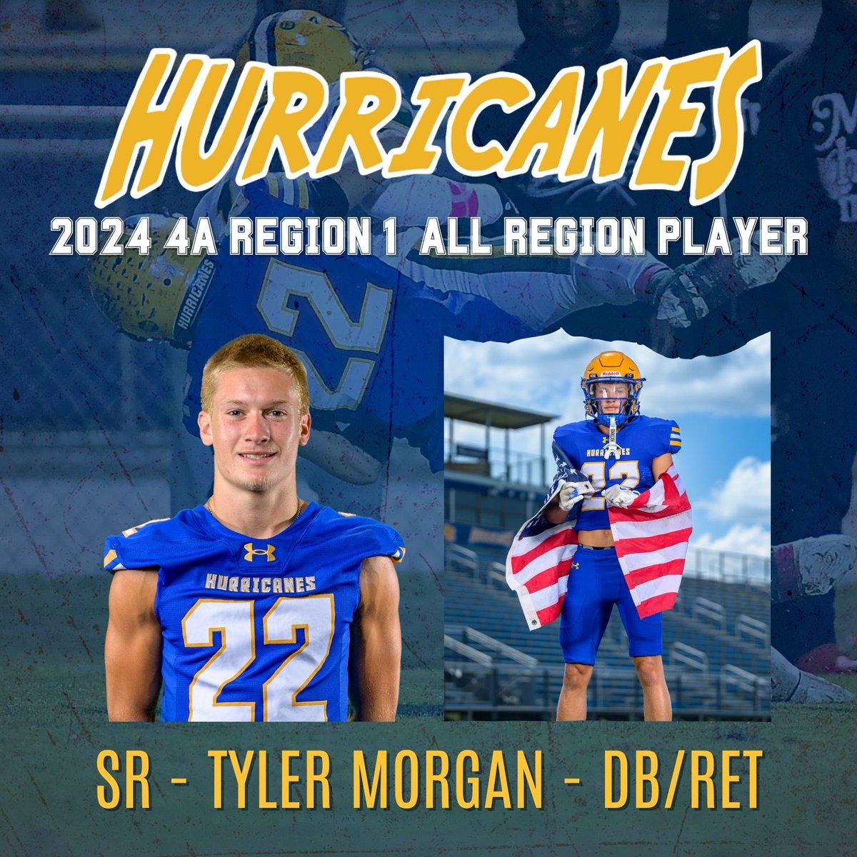 Blessed to be named All Region at DB and Returner!! <a href="/OfficialWrenFB/">Wren Hurricane Football</a> <a href="/MrCoachFrate/">Anthony Frate</a> <a href="/CoachPerdomo/">Chris Perdomo</a> <a href="/Miller_Jordan3/">Jordan Miller</a>