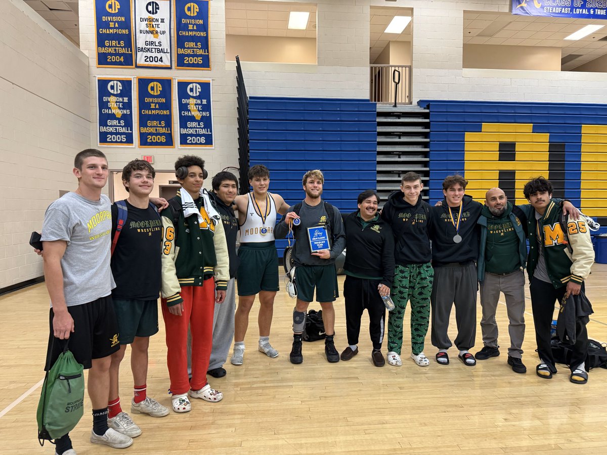 Moorpark High School Wrestling finishes 3rd overall at Bishop Amat Classic Tournament

Garret Brosler 175 lbs 2nd
Brett Williamson 190 lbs 2nd
Trevor Gonzalez 157 lbs 1st
Noah Huss 285 lbs 1st place and upper weight MVP 
<a href="/vcspreps/">VCS Preps</a> <a href="/MoorparkAcorn/">Moorpark Acorn</a> <a href="/MHSAthDept/">MoorparkAthletics</a> <a href="/LAVarsity/">LA Varsity</a>
