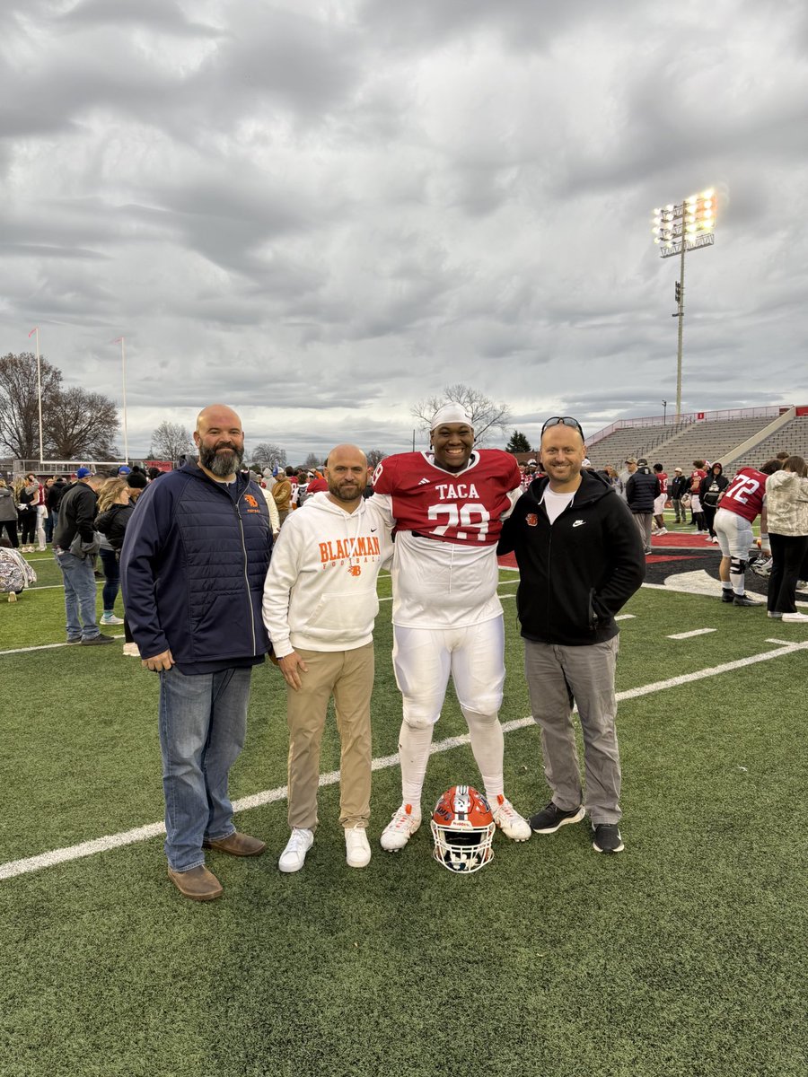Blackman Football (@blackmanftball) on Twitter photo Congrats to <a href="/BigArchie99/">Archie “The Silver Back” Roseman V</a> for a great performance at the East/West All-Star game at Austin Peay today! Blackman football is proud of you!
<a href="/Coach_Kriesky/">Matthew Kriesky</a> <a href="/kgregory51/">Kevin Gregory</a> <a href="/CoachJCrosby/">John Crosby</a> Congrats to <a href="/BigArchie99/">Archie “The Silver Back” Roseman V</a> for a great performance at the East/West All-Star game at Austin Peay today! Blackman football is proud of you!
<a href="/Coach_Kriesky/">Matthew Kriesky</a> <a href="/kgregory51/">Kevin Gregory</a> <a href="/CoachJCrosby/">John Crosby</a>