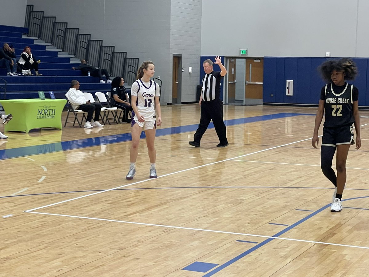 Lowcountry Showcase: First Baptist vs Goose Creek. First Baptist leads 55-46 with 1:32 left in the game. <a href="/Maddypoj/">Madison Pojani</a> <a href="/PaigePouyat/">Paige Pouyat</a> #PrepGirlsHoops #SwannysRoundballReview