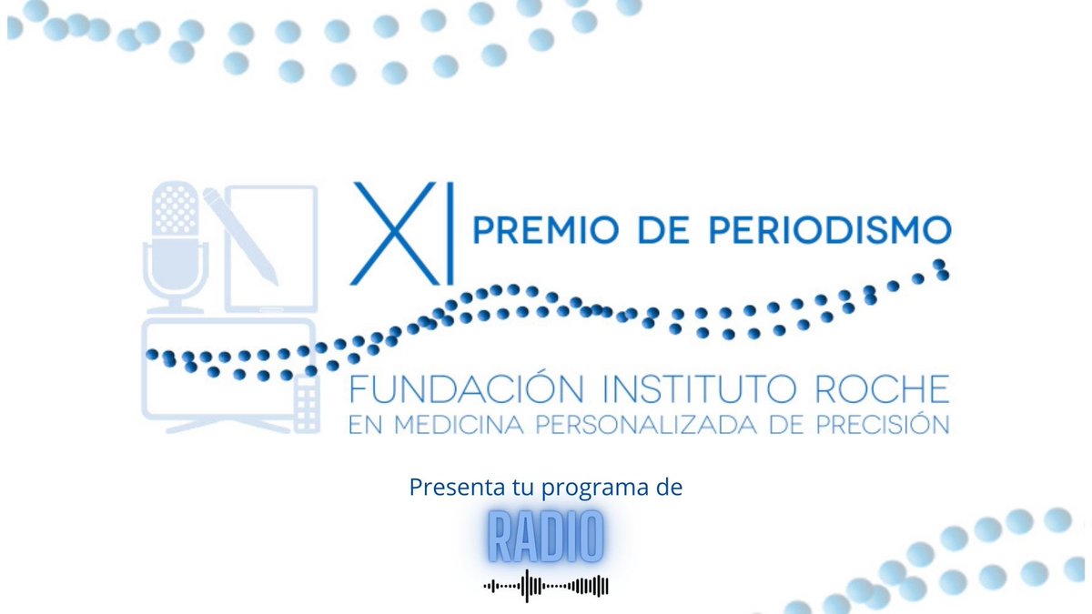 ¡Querdan 4 días!
📻 ¿Has presentado ya tu programa de #radio sobre Medicina Personalizada de Precisión al  #PremioPeriodismoFIR? 
💥¡Preséntalo ya  🔗👇n9.cl/ymdww
