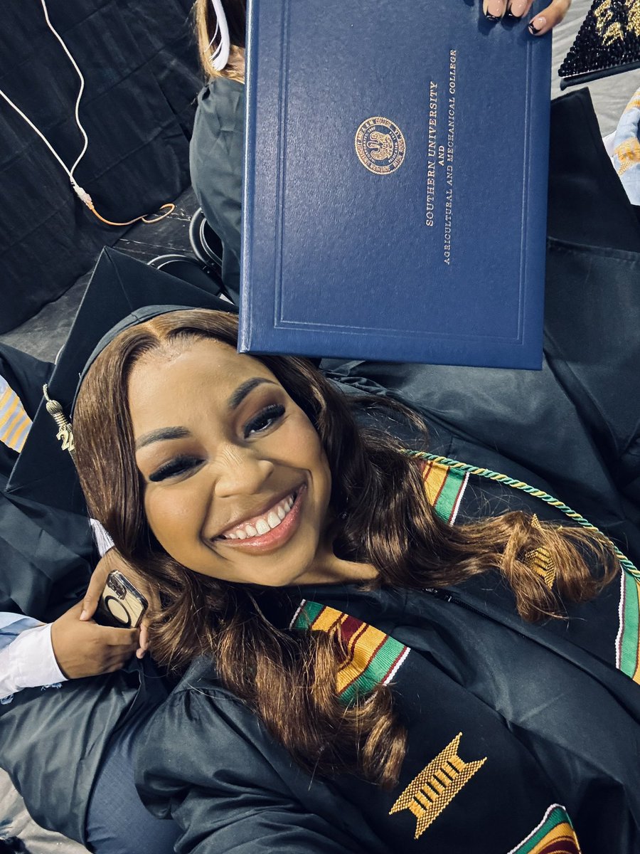 A woman with a degree✅ #HBCUGrad