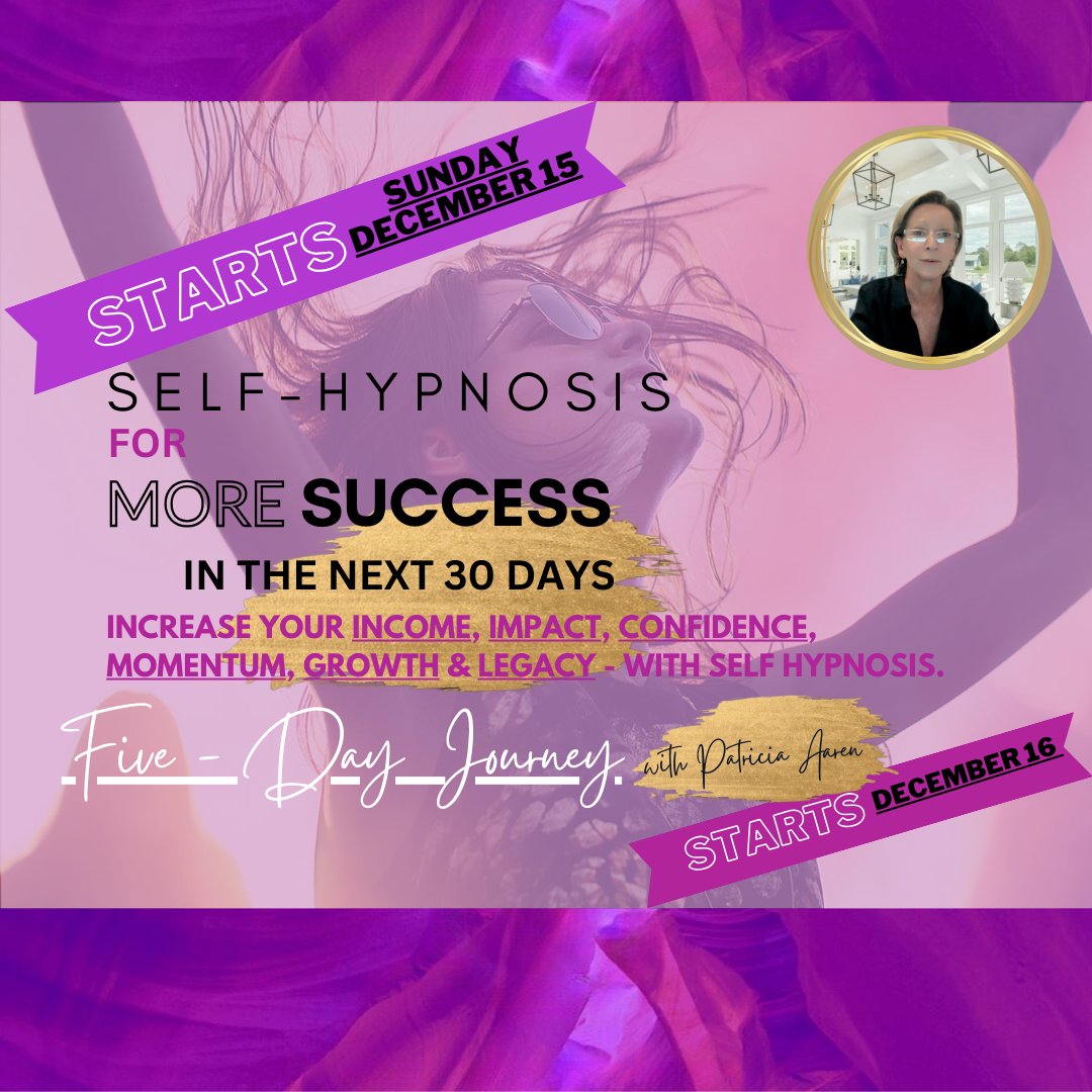 vivid_realities's tweet photo. 📷Join our Self Hypnosis for More #Success 📷 5 Day Journey 📷 STARTS SUNDAY DEC 15 ... Learn some very important skills to skyrocket your success. Increase your #income, your #impact, #confidence, #growth and #legacy. Achieve your #goals with ease.
📷https://t.co/w1a4wAxei3 https://t.co/QZt2DIzBW2