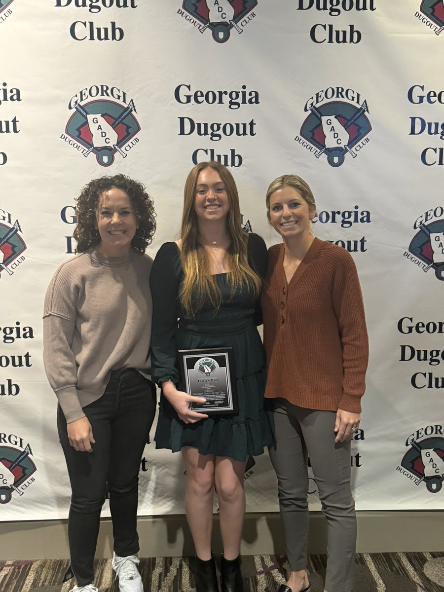 Wesleyan Softball (@softball_wolves) on Twitter photo The awards keep coming for these girls!
Congratulations to <a href="/jessicaepps26/">Jessica Epps (2026 RHP)</a> for being named the <a href="/gadcsoftball/">Georgia Dugout Club</a> Private Softball Player of the Year!
Our assistants were also named the Private Coaching Staff of the Year, and Coach Peppers was the Private Coach of the Year! The awards keep coming for these girls!
Congratulations to <a href="/jessicaepps26/">Jessica Epps (2026 RHP)</a> for being named the <a href="/gadcsoftball/">Georgia Dugout Club</a> Private Softball Player of the Year!
Our assistants were also named the Private Coaching Staff of the Year, and Coach Peppers was the Private Coach of the Year!