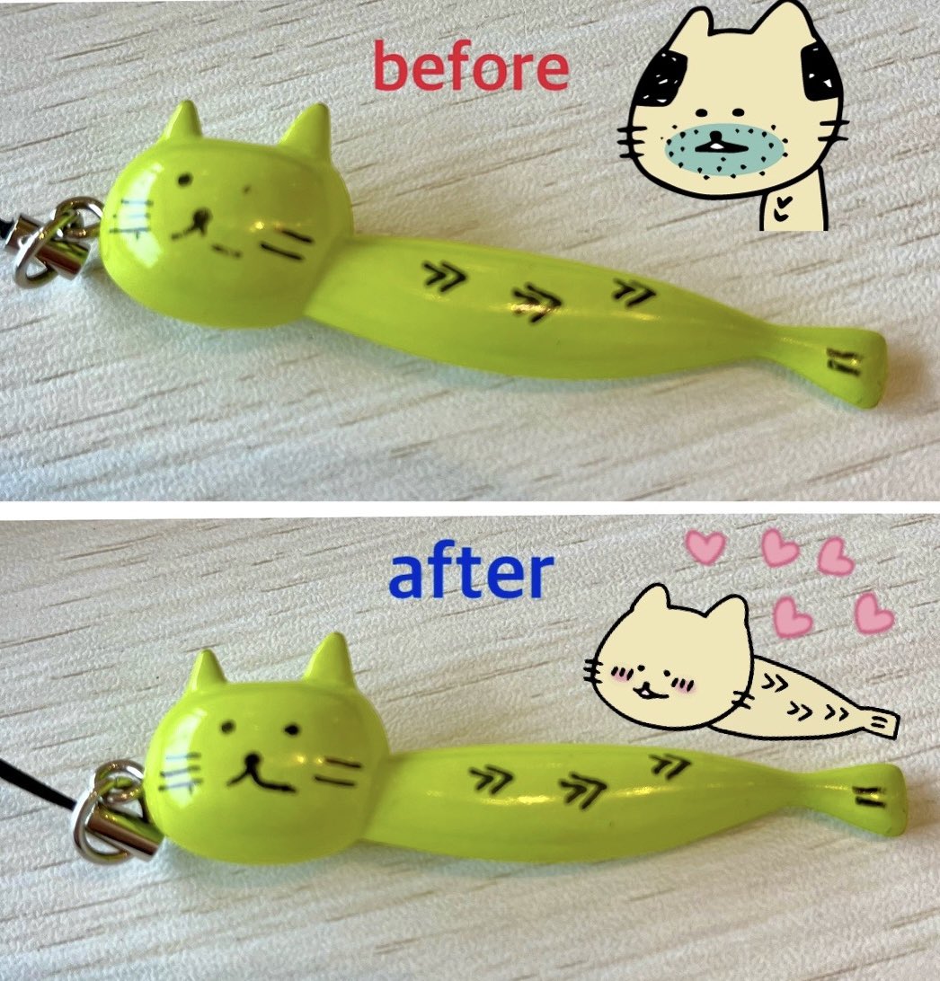 shishamonekosha's tweet photo. 今日はししゃもねこまつり3日目ですにゃ。

以前発売されたししゃもねこフィギュアガチャ。
使っているとハゲハゲになるので、ギャラリーにお持ちいただいたら無料で手術させていただきますにゃ。
すぐにできますので、ハゲハゲになっている方はぜひお待ちくださいにゃ。 https://t.co/QNMdGRlp8m