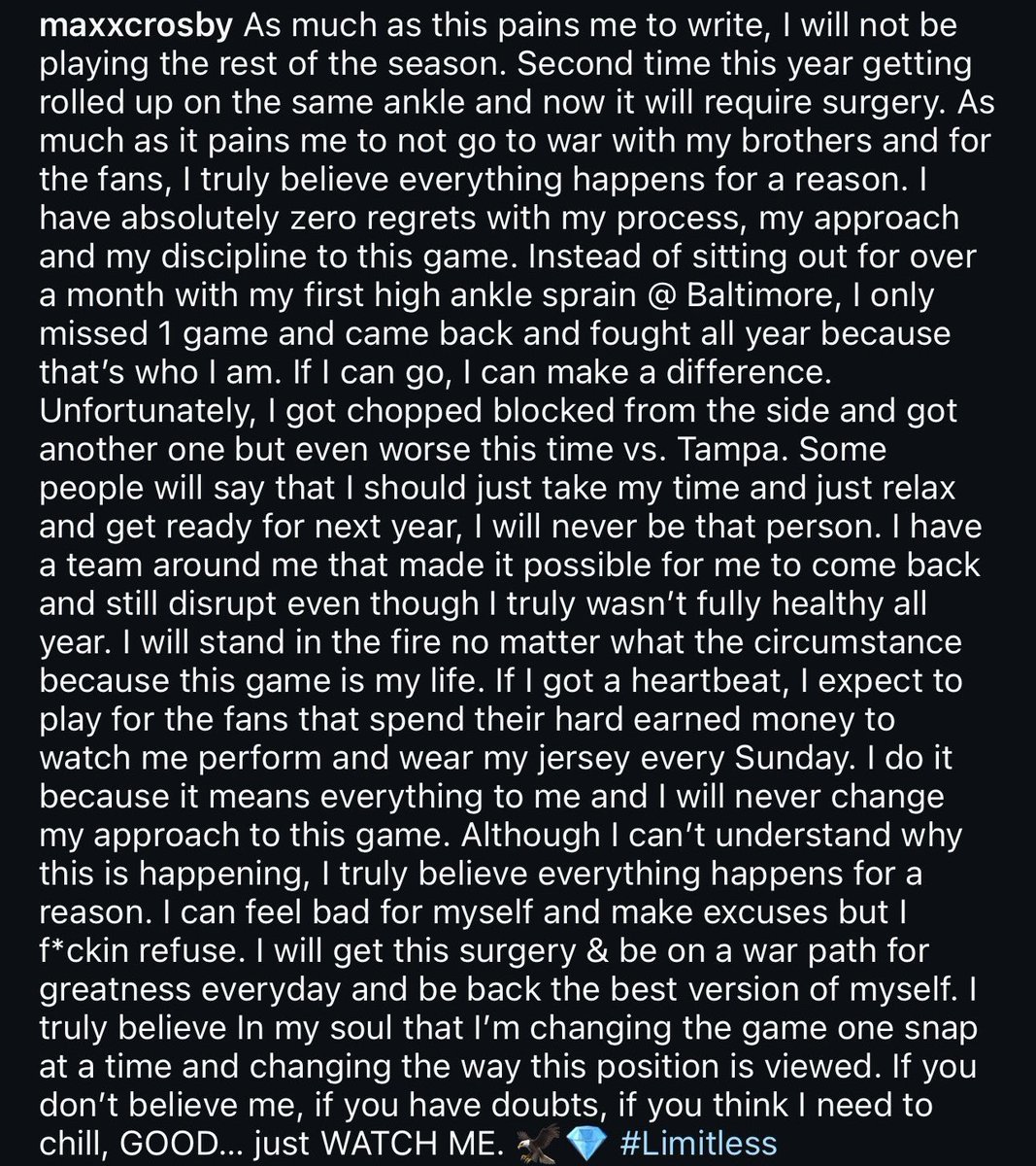 CrosbyMaxx's tweet image. To All My Fans… I Love Yall. Back Better Than Ever. #Limitless 🦅💎